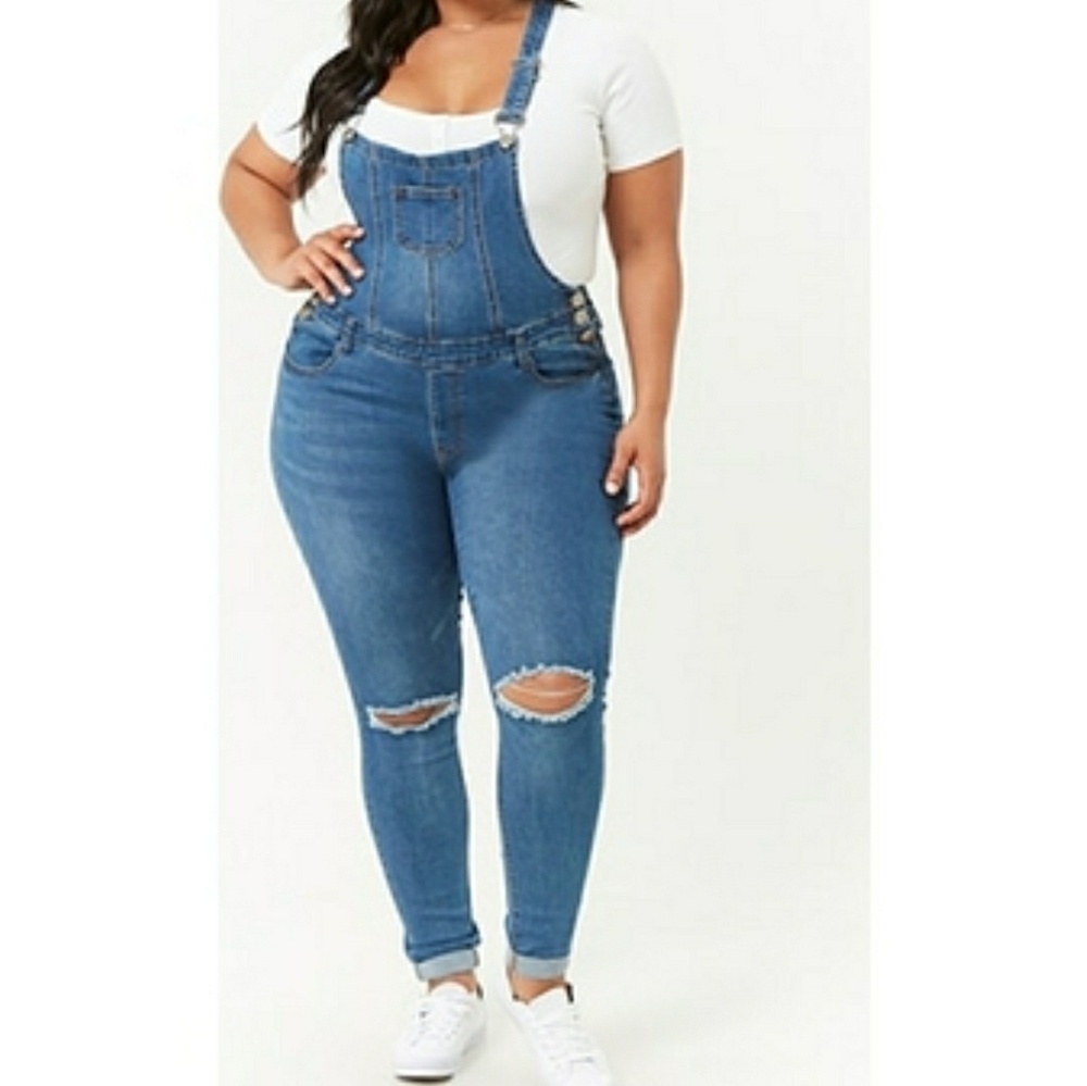 Forever21 jean overalls